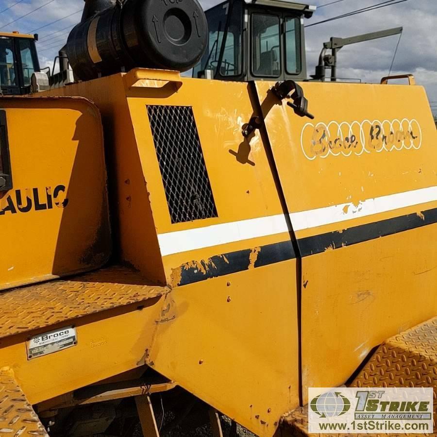 SWEEPER, BROCE BROOM MODEL RJ300, EROPS, 4CYL CUMMINS DIESEL, 8FT BRUSH W/WATER TANK