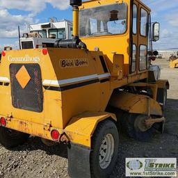 SWEEPER, BROCE BROOM MODEL RJ300, EROPS, 4CYL CUMMINS DIESEL, 8FT BRUSH W/WATER TANK