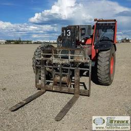 TELEHANDLER, 2015 SKY JACK VR843E. EROPS, 8000LB CAPACITY. 43FT MAX HEIGHT. MISSING OUTRIGGERS