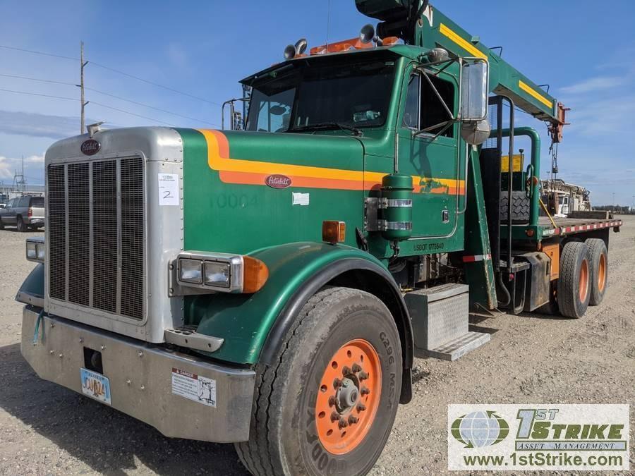 CRANE TRUCK, 2000 PETERBILT 378. CATERPILLAR C15 435 ENGINE, FULLER RTL016913A TRANSMISSION. JLG CRA