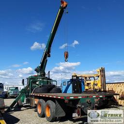 CRANE TRUCK, 2000 PETERBILT 378. CATERPILLAR C15 435 ENGINE, FULLER RTL016913A TRANSMISSION. JLG CRA