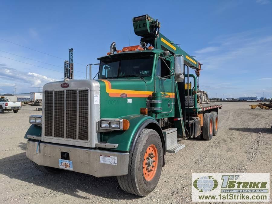 CRANE TRUCK, 2000 PETERBILT 378. CATERPILLAR C15 435 ENGINE, FULLER RTL016913A TRANSMISSION. JLG CRA