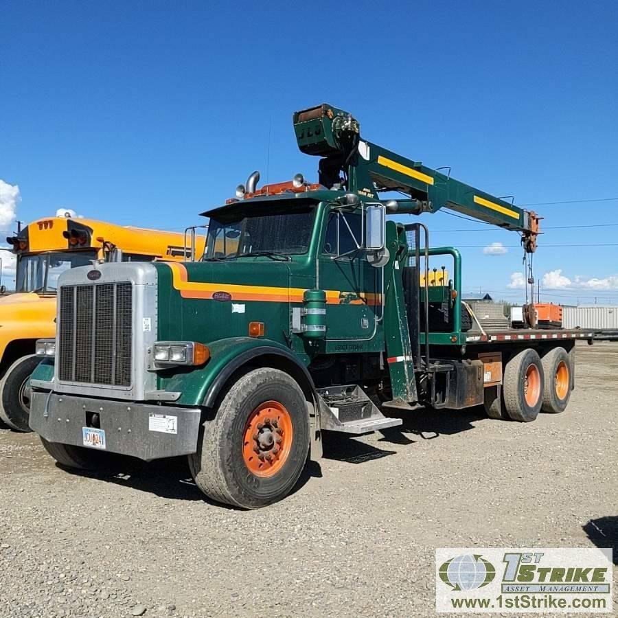 CRANE TRUCK, 2000 PETERBILT 378. CATERPILLAR C15 435 ENGINE, FULLER RTL016913A TRANSMISSION. JLG CRA