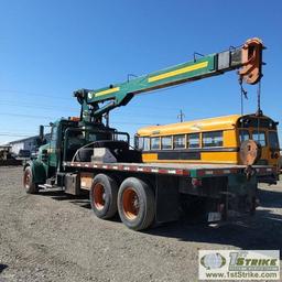 CRANE TRUCK, 2000 PETERBILT 378. CATERPILLAR C15 435 ENGINE, FULLER RTL016913A TRANSMISSION. JLG CRA