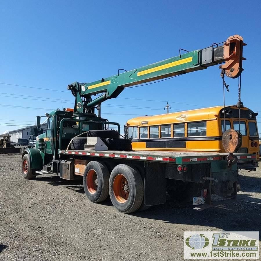 CRANE TRUCK, 2000 PETERBILT 378. CATERPILLAR C15 435 ENGINE, FULLER RTL016913A TRANSMISSION. JLG CRA