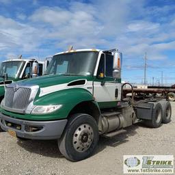 SEMI TRACTOR, 2013 INTERNATIONAL DURASTAR MODEL 4400 SBA 6X4, MAXX FORCE DIESEL ENGINE, AUTOMATIC TR