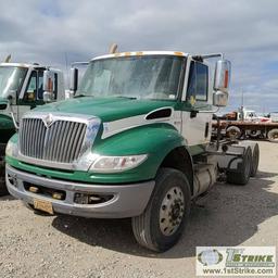SEMI TRACTOR, 2013 INTERNATIONAL DURASTAR MODEL 4400 SBA 6X4, MAXX FORCE DIESEL ENGINE, AUTOMATIC TR