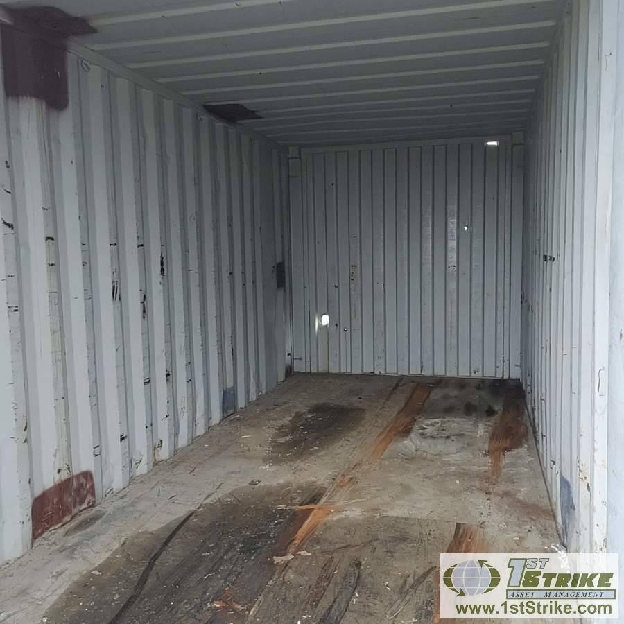 SHIPPING CONTAINER, 20FT, STEEL CONSTRUCTION