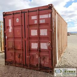 SHIPPING CONTAINER, 20FT, STEEL CONSTRUCTION