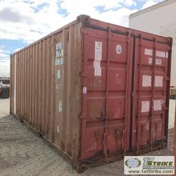 SHIPPING CONTAINER, 20FT, STEEL CONSTRUCTION