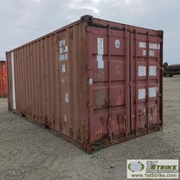 SHIPPING CONTAINER, 20FT, STEEL CONSTRUCTION