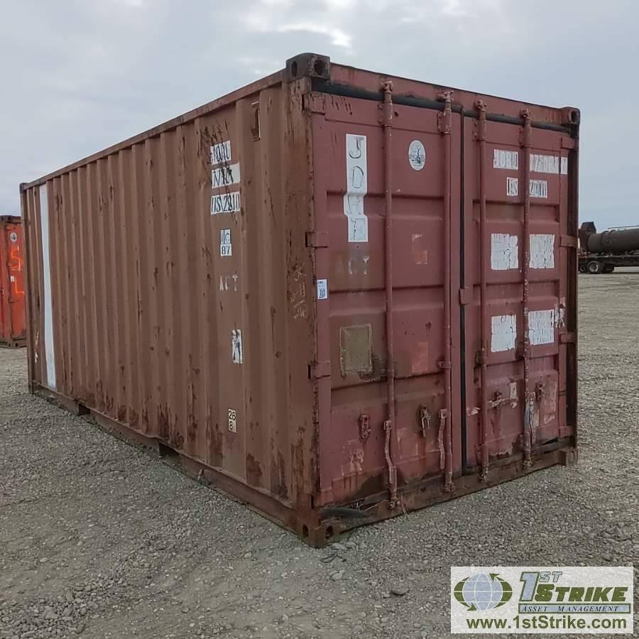 SHIPPING CONTAINER, 20FT, STEEL CONSTRUCTION