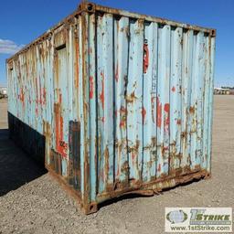SHIPPING CONTAINER, 20FT, STEEL CONSTRUCTION