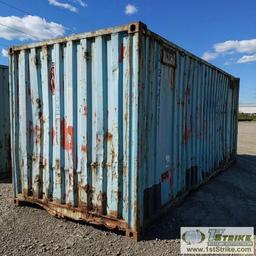 SHIPPING CONTAINER, 20FT, STEEL CONSTRUCTION