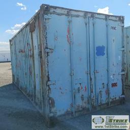 SHIPPING CONTAINER, 20FT, STEEL CONSTRUCTION