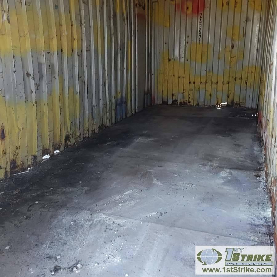 SHIPPING CONTAINER, 20FT, STEEL CONSTRUCTION
