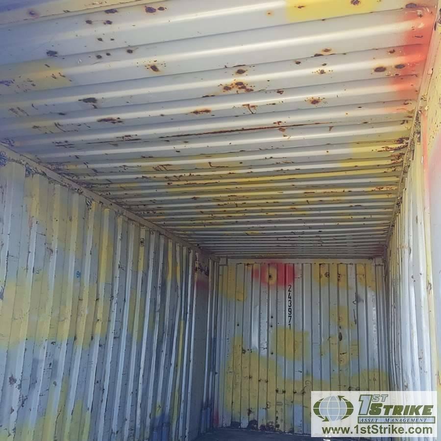 SHIPPING CONTAINER, 20FT, STEEL CONSTRUCTION