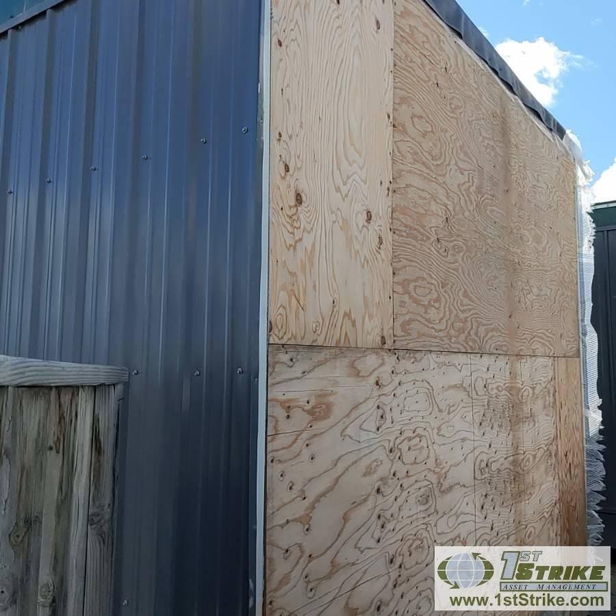BUILDING ARCTIC ENTRYWAY. INSULATED, METAL SIDED, RUBBER MEMBRANE ROOF. EXPERIOR DIMENSIONS: 10' x 1