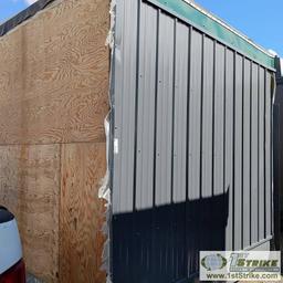 BUILDING ARCTIC ENTRYWAY. INSULATED, METAL SIDED, RUBBER MEMBRANE ROOF. EXPERIOR DIMENSIONS: 10' x 1