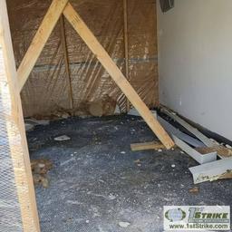 BUILDING ARCTIC ENTRYWAY. INSULATED, METAL SIDED, RUBBER MEMBRANE ROOF. EXPERIOR DIMENSIONS: 10' x 1