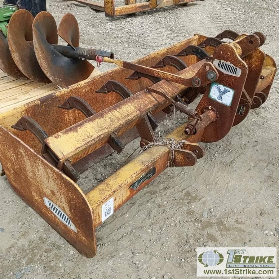 GANNON BOX BLADE, H-220. 3 POINT HITCH