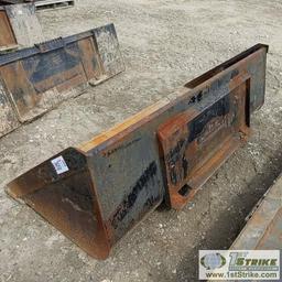 SKIDSTEER ATTACHMENT, SNOW BUCKET, 78IN.