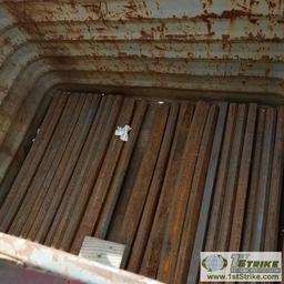 2 BINS. 350 PRE CUT ICE CLEATS TO FIT D10, 1 BIN OF UNCUT GROUSER BAR FOR D10