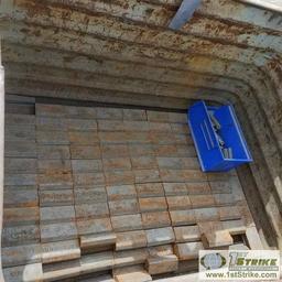 2 BINS. 350 PRE CUT ICE CLEATS TO FIT D10, 1 BIN OF UNCUT GROUSER BAR FOR D10