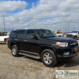 2011 TOYOTA 4-RUNNER SR5, 4.0L GAS, 4X4