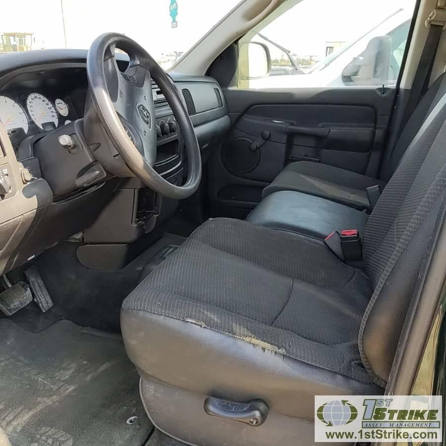 2002 DODGE RAM 1500, 4.7L MAGNUM, 4X4, CREW CAB, SHORT BED. RECONSTRUCTED TITLE