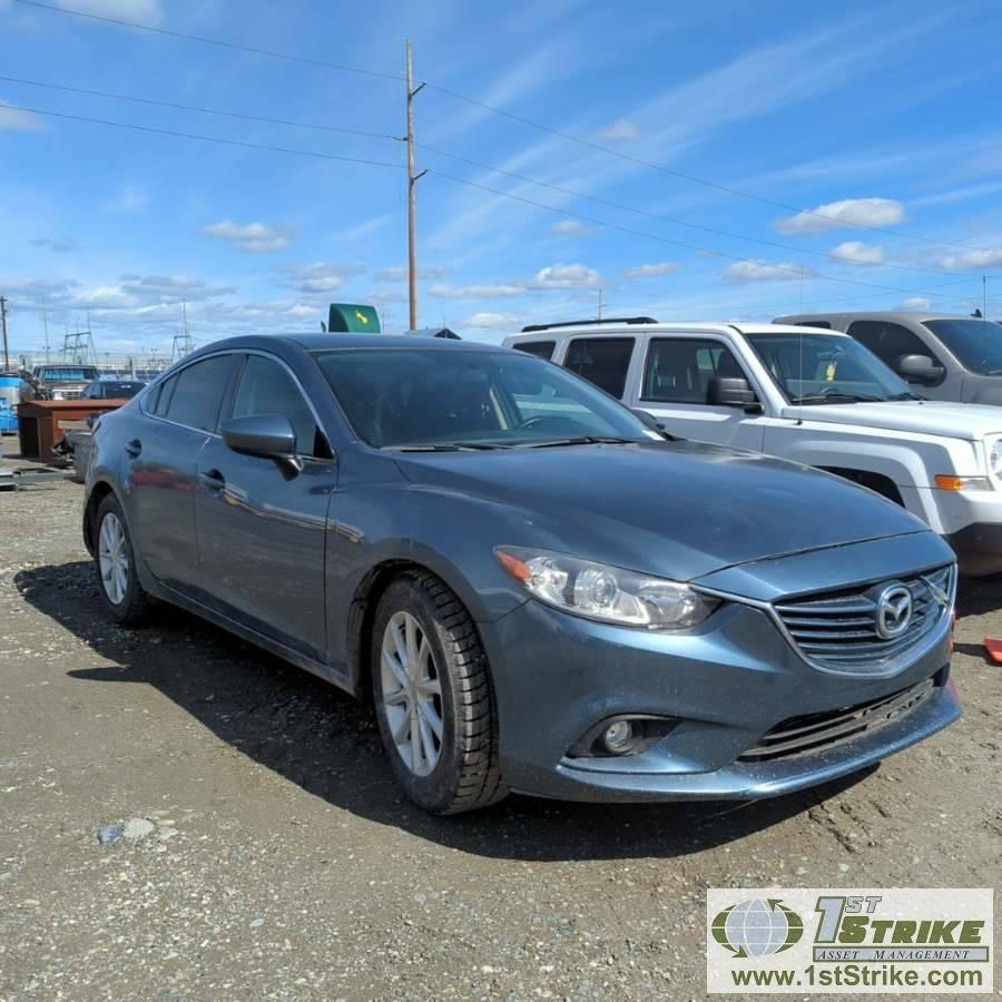 2014 MAZDA 6, 2.5L GAS ENGINE, AUTOMATIC TRANSMISSION, 4-DOOR