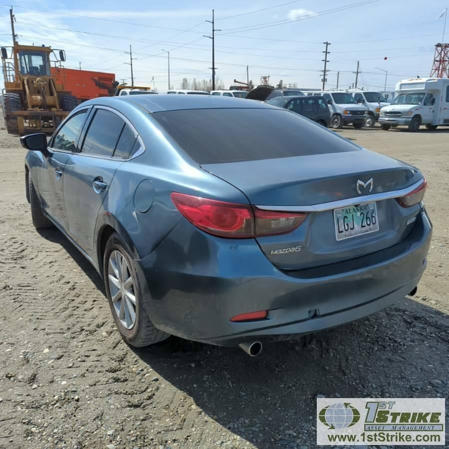 2014 MAZDA 6, 2.5L GAS ENGINE, AUTOMATIC TRANSMISSION, 4-DOOR