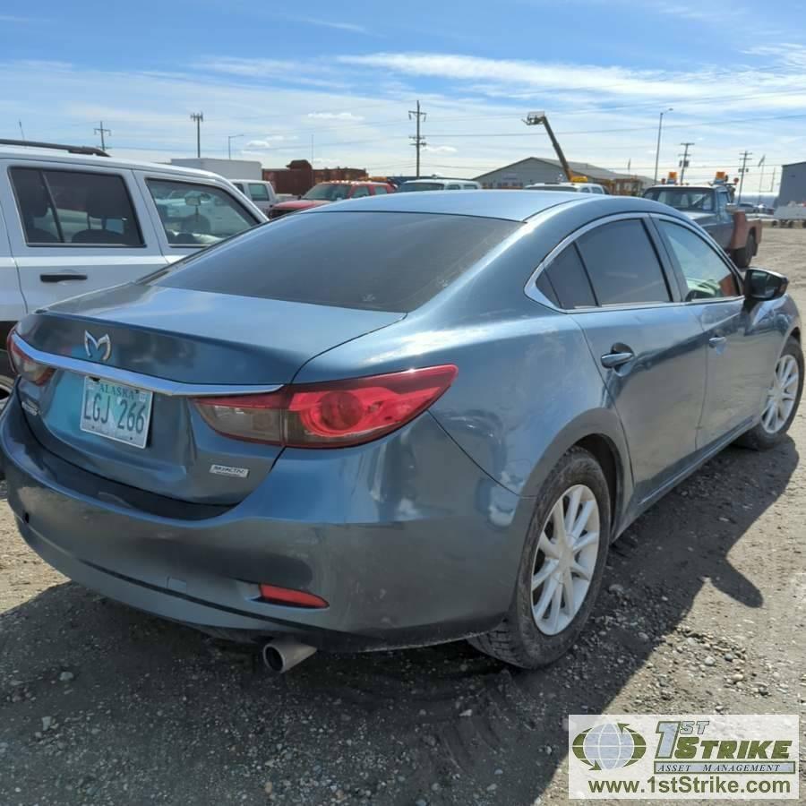 2014 MAZDA 6, 2.5L GAS ENGINE, AUTOMATIC TRANSMISSION, 4-DOOR