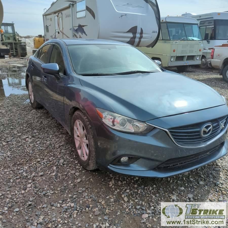 2014 MAZDA 6, 2.5L GAS ENGINE, AUTOMATIC TRANSMISSION, 4-DOOR