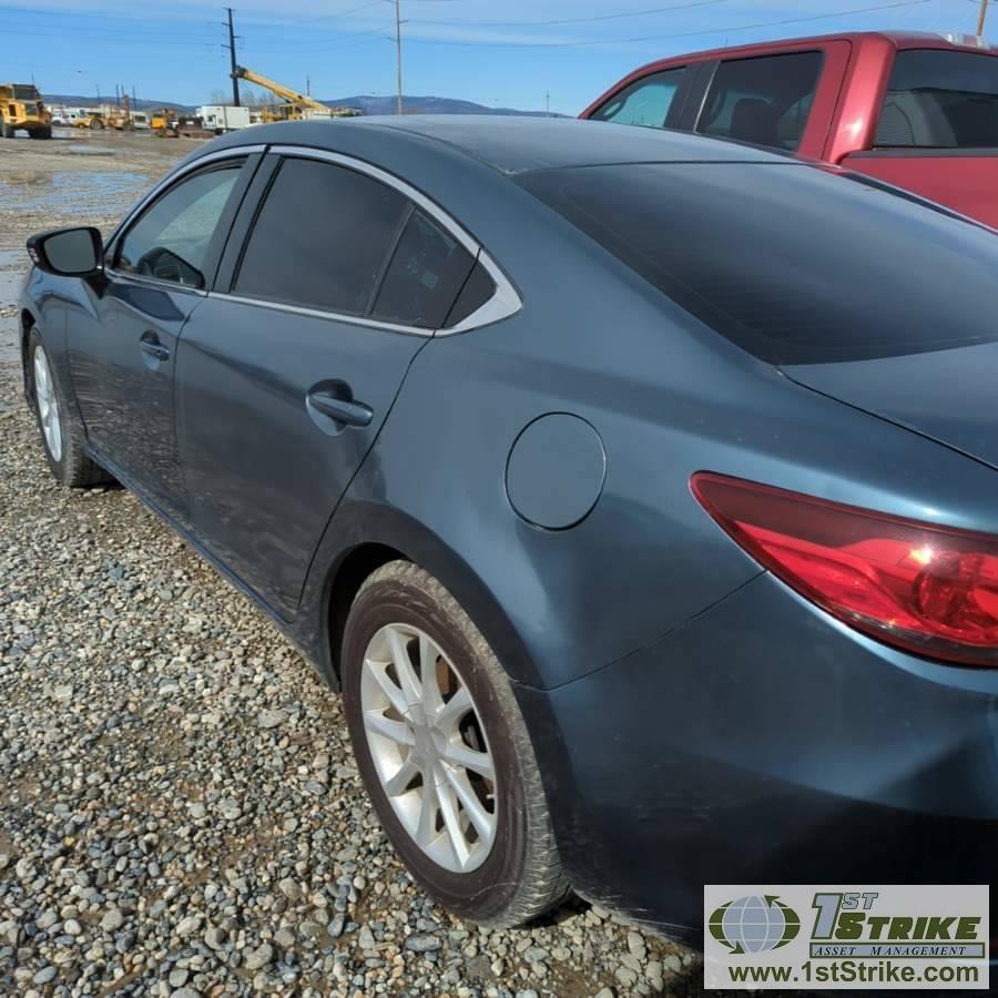 2014 MAZDA 6, 2.5L GAS ENGINE, AUTOMATIC TRANSMISSION, 4-DOOR