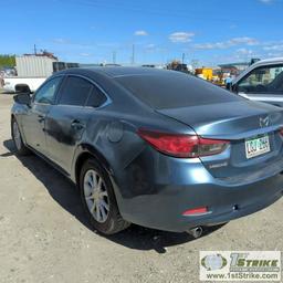 2014 MAZDA 6, 2.5L GAS ENGINE, AUTOMATIC TRANSMISSION, 4-DOOR