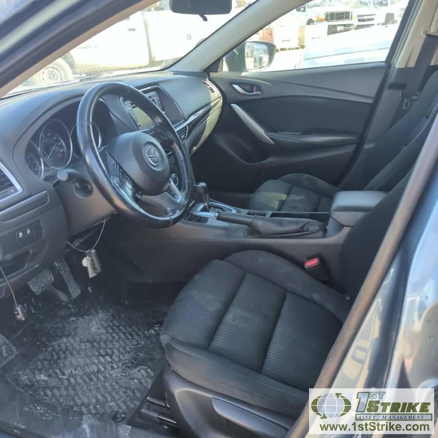 2014 MAZDA 6, 2.5L GAS ENGINE, AUTOMATIC TRANSMISSION, 4-DOOR
