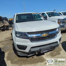 2016 CHEVROLET COLORADO, 3.6L GAS ENGINE, 4X4, CREW CAB. UNKNOWN MECHANICAL PROBLEMS. DOES NOT START