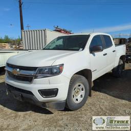2016 CHEVROLET COLORADO, 3.6L GAS ENGINE, 4X4, CREW CAB. UNKNOWN MECHANICAL PROBLEMS. DOES NOT START