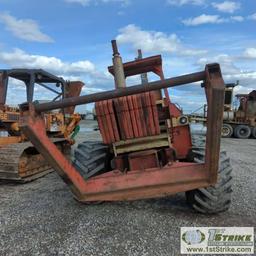 WHEELED TRENCHER, DITCH WITCH R100A, AWD, REAR CHAIN TRENCHER, FRONT SPOOL CARRIER