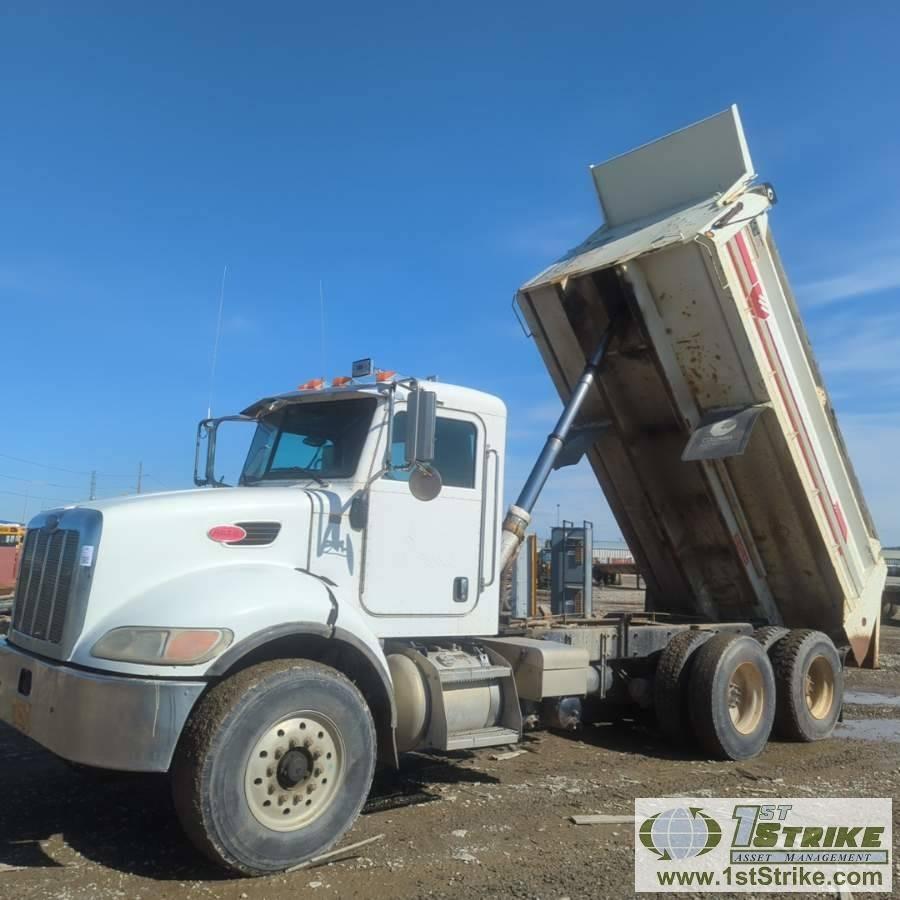 DUMP TRUCK, 2007 PETERBILT PB335, CAT C7 ACERT, EATON FULLER TRANSMISSION, TANDEM REAR AXLES, 58740