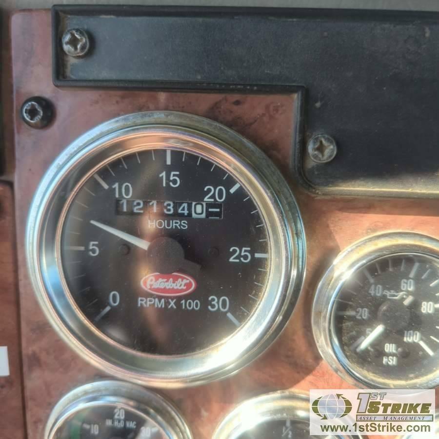 DUMP TRUCK, 2007 PETERBILT PB335, CAT C7 ACERT, EATON FULLER TRANSMISSION, TANDEM REAR AXLES, 58740