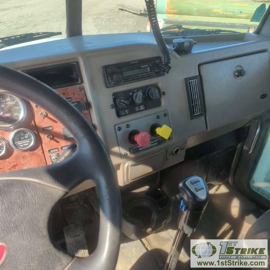 DUMP TRUCK, 2007 PETERBILT PB335, CAT C7 ACERT, EATON FULLER TRANSMISSION, TANDEM REAR AXLES, 58740