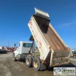 DUMP TRUCK, 2007 PETERBILT PB335, CAT C7 ACERT, EATON FULLER TRANSMISSION, TANDEM REAR AXLES, 58740