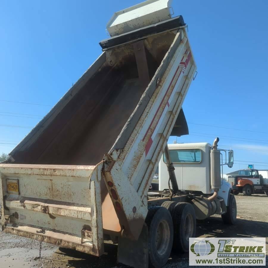 DUMP TRUCK, 2007 PETERBILT PB335, CAT C7 ACERT, EATON FULLER TRANSMISSION, TANDEM REAR AXLES, 58740