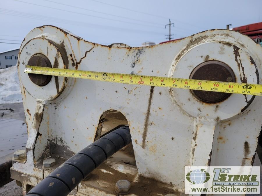 EXCAVATOR ATTACHMENT, 2011 SIMEX DOUBLE DRUM ROTARY CUTTER, MODEL TF2000, PIN ON, WITH STORAGE SKID,