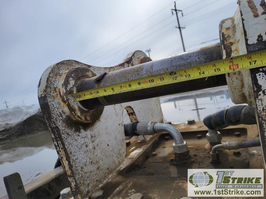 EXCAVATOR ATTACHMENT, 2011 SIMEX DOUBLE DRUM ROTARY CUTTER, MODEL TF2000, PIN ON, WITH STORAGE SKID,