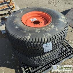 2 EACH. TRACTOR TIRES, BRIDGESTONE 13.6-16, L PLY, WITH WHEELS