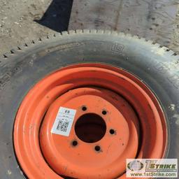 2 EACH. TRACTOR TIRES, BRIDGESTONE 13.6-16, L PLY, WITH WHEELS