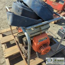 TRASH PUMP, KUBOTA, 2 1/2IN, WITH 60FT DISCHARGE HOSE